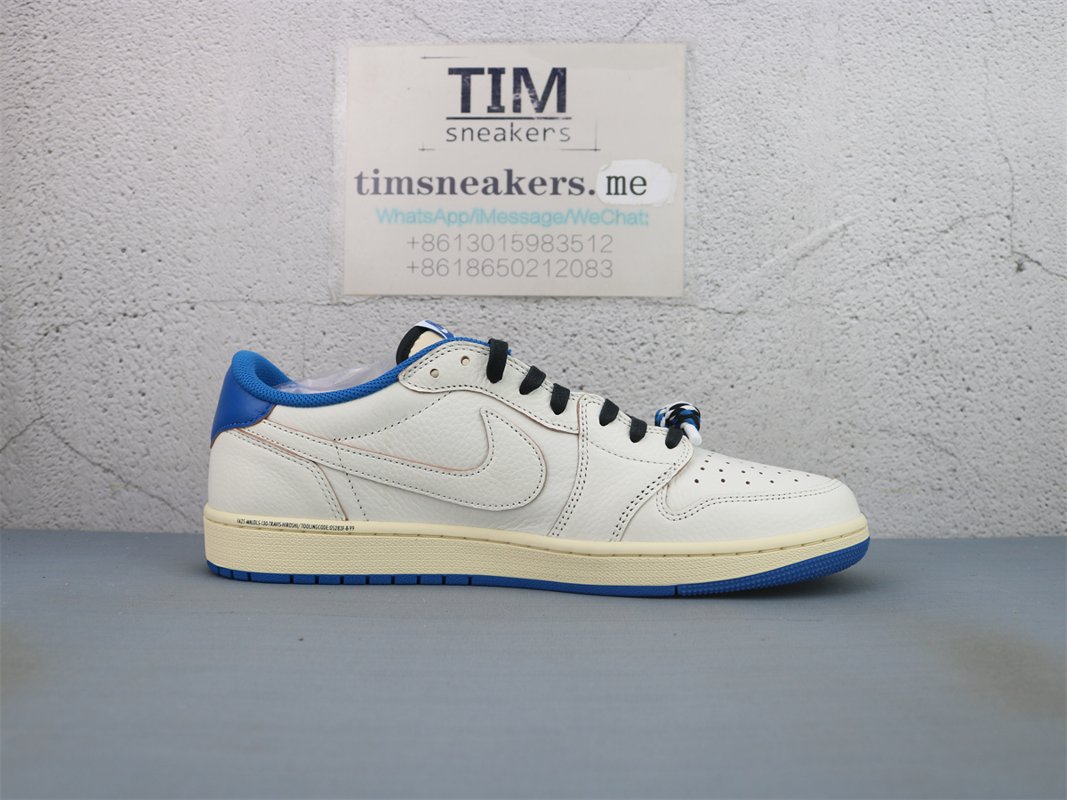 PK Batch Fragment x Travis Scott x Air Jordan 1 Low Sail Military Blue DM7866 104
